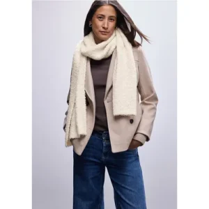 Street One Dames Bouclé sjaal in Beige