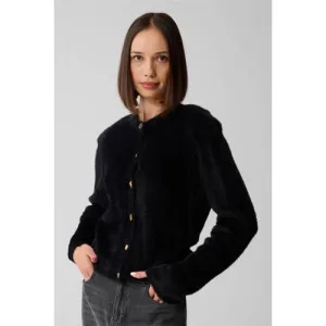 Shoeby gebreid vest bruin