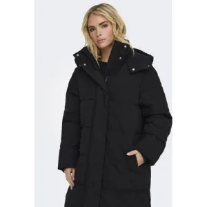 JDY gewatteerde jas zwart