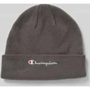 Champion Beanie met brede omslag en logostitching