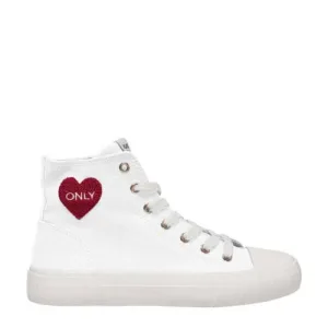 ONLY Onlliv-11 Canvas High Top Sneaker sneakers wit