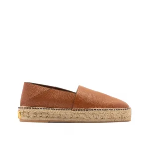 Valentino Garavani leren espadrilles met logo-plaque