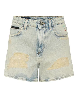 High Waist Vintage Denim Shorts