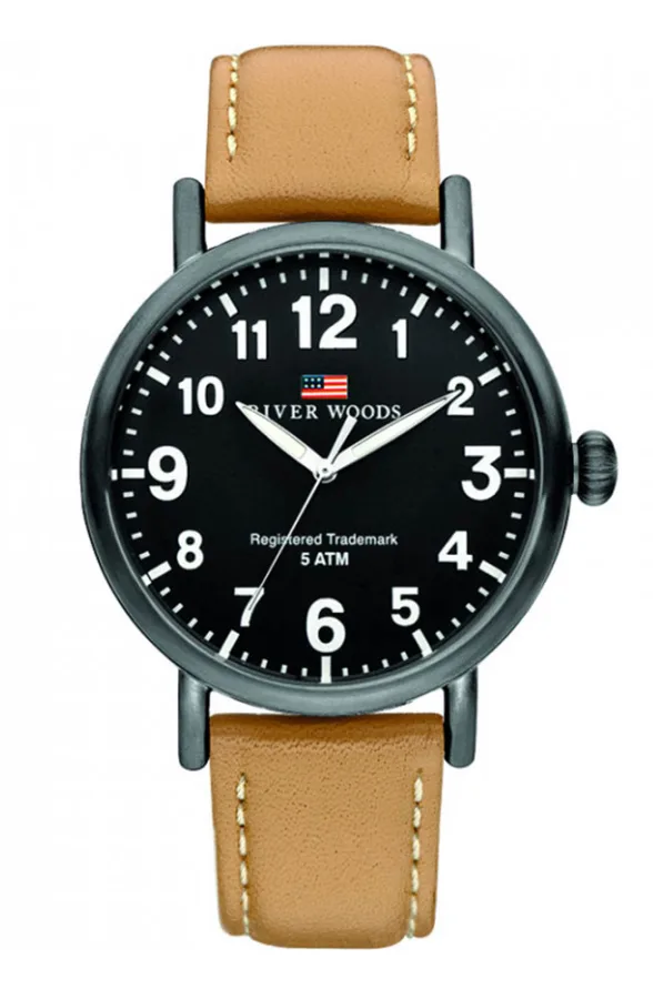 River Woods Delaware herenhorloge Bruin RW420037
