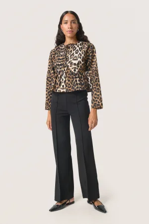 Blouse met lange mouwen Feminine Leopard Pattern leopard