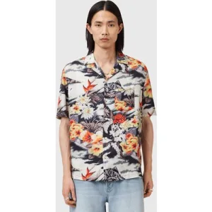 AllSaints Oscani Ss Shirt Jet Black