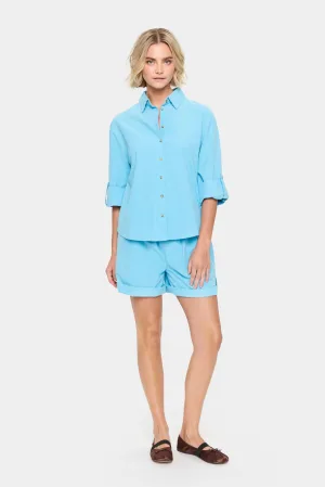 Overhemd met lang mouwen Regular fit Ethereal Blue