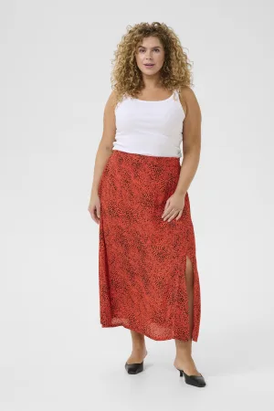 Rok A-shape Grenadine Graphic Animal red