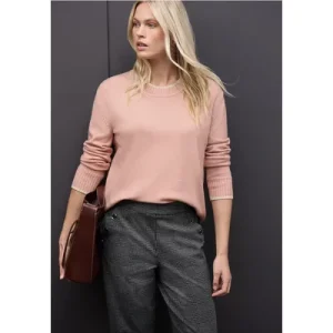 Street One Dames Trui met contrasterende details in Roze