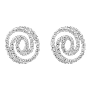 Orphelia ‘Roshina’ Dames 925 Sterling Zilveren Stud Oorbellen – Zilver ZO-7274