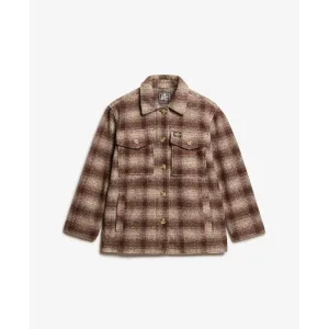 Dikke ongevoerde blouse vrouw Superdry