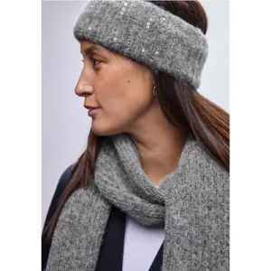 Street One Dames Hoofdband met pailletten in Grijs