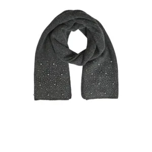 VILA sjaal met parels VISUMMER antraciet