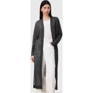 AllSaints Kaito Cardigan Carbon Grey