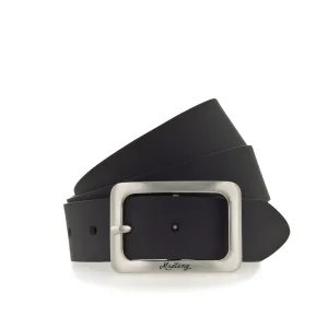 MUSTANG Leren riem Vierkante, matkleurige sluiting, 3,5 cm