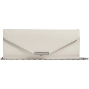LK Bennett Lucille Long Clutch Bag Ecru