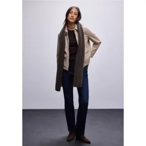 Street One Dames Bouclé sjaal in Bruin