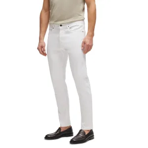 Men’s Boss L-Taber-Detail Tapered-Fit Jeans in White