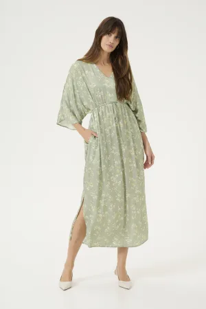 Jurk Casual fit Seagrass Flower green