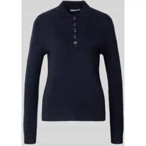 Christian Berg Woman Gebreide pullover met polokraag en knoopsluiting