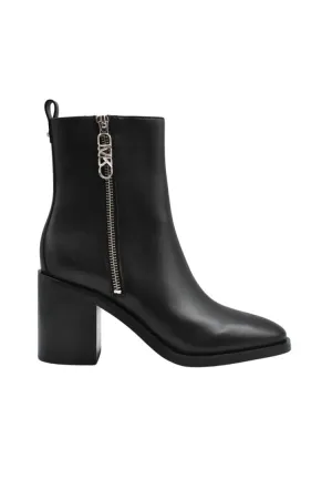 Michael Kors Boots – Laced Ankle Boots With Zipper Detail And Stiletto in zwart