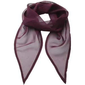 Premier Dames/vrouwenwerk Chiffon Formele Sjaal (Aubergine)