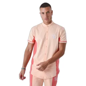 Tweekleurig overhemd met mao kraag Project X Paris