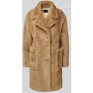 Boss Orange Regular fit lange jas van teddybont met grote zakken, model ‘CATEDY’