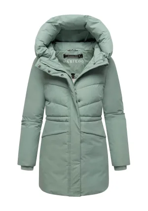 Marikoo dames winterjas Delilah met fleecevoering & verstelbare taille