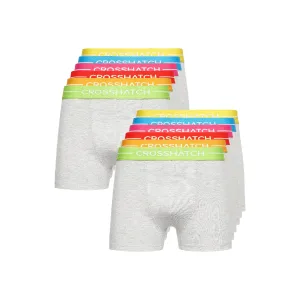 Men’s Crosshatch 12 Pack of Astral Boxers in Grey