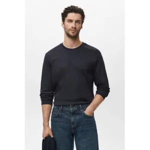 Mango Man longsleeve donkerblauw