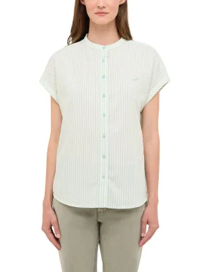 MUSTANG Blouse met korte mouwen Dames Style Coral Springs