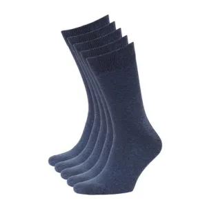 anytime sokken – set van 5 denimblauw