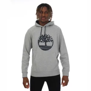 Timberland Heren Kennebec River Logo Hoodie (Grijze Heide)