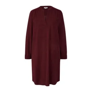 s.Oliver corduroy korte jurk donkerrood