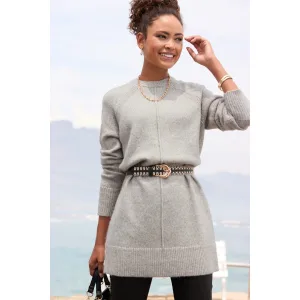 Lascana Lange trui in casual vorm van superzachte kwaliteit, knuffeltrui, trui-jurk