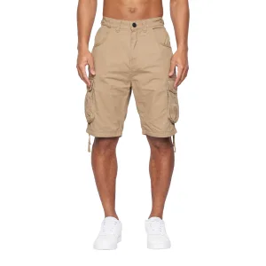 Crosshatch Heren Jamstar Cargo Korte Broek (Tan)
