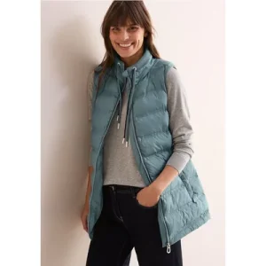 Cecil Dames Gevoerd vest in Blauw|Groen|Turkoois