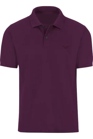 TRIGEMA Polo shirt Korte mouw paars