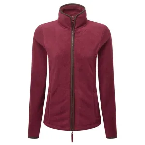 Premier Dames/Dames Artisan Contrast Trim Fleece Jacket (Bourgogne/Bruin)