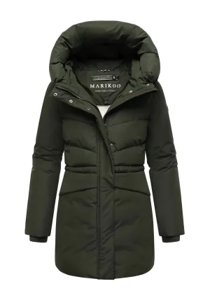 Marikoo dames winterjas Delilah met fleecevoering & verstelbare taille