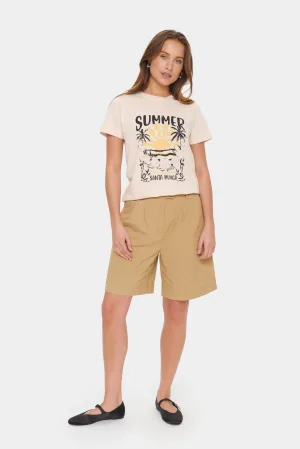 T-shirt Regular fit Creme