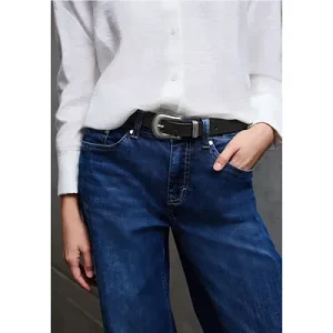 Street One Studio Dames Leren riem in Zwart