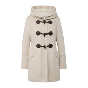 s.Oliver wollen manteljas ecru