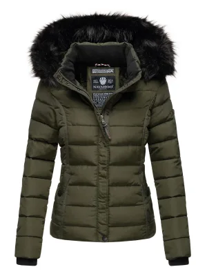 Navahoo Dames Winterjas Miamor – Teddyvoering, Afneembare Capuchon & Bontkraag