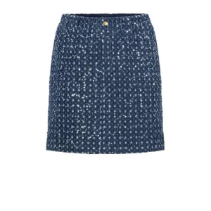 AI&KO rok Evanna met all over print blauw