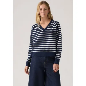 Levi’s® Trui met V-hals TARA SUPER SOFT V in de band aan beide zijden met korte split