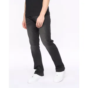 Men’s Crosshatch Winsbury Bootcut Jeans in Black
