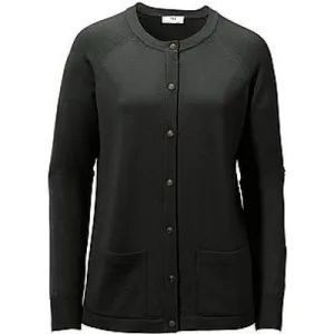 Vest 100% scheerwol model Ida Van Peter Hahn zwart