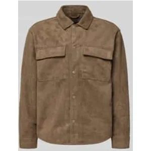 Only & Sons Regular fit jack in suèdelook met klepzakken op de borst, model ‘RAVI’